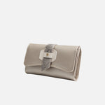 Billetera ilen de cuero para mujer - Almendra