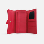 Billetera ilen de cuero para mujer - Rojo