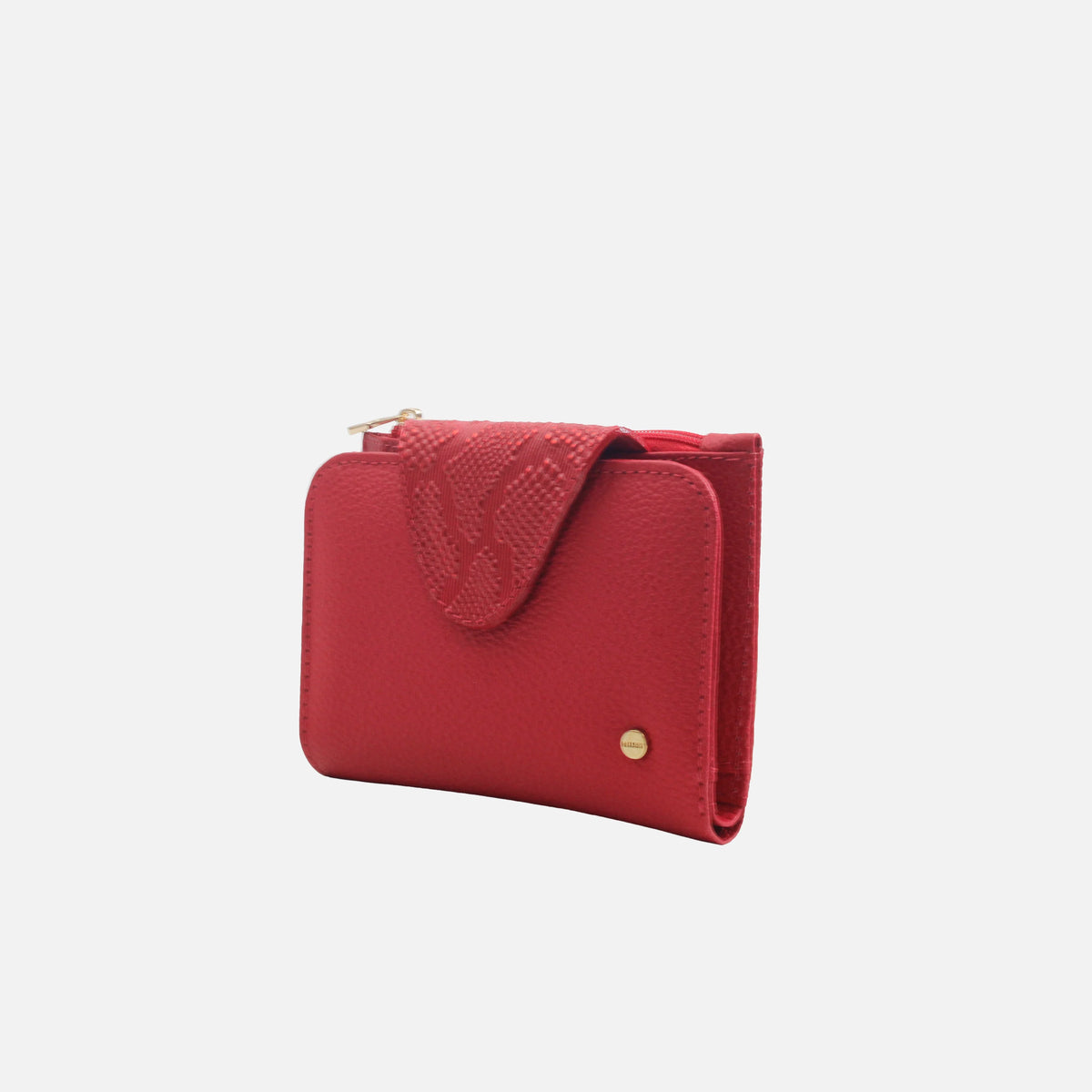Billetera kamil de cuero para mujer - Rojo