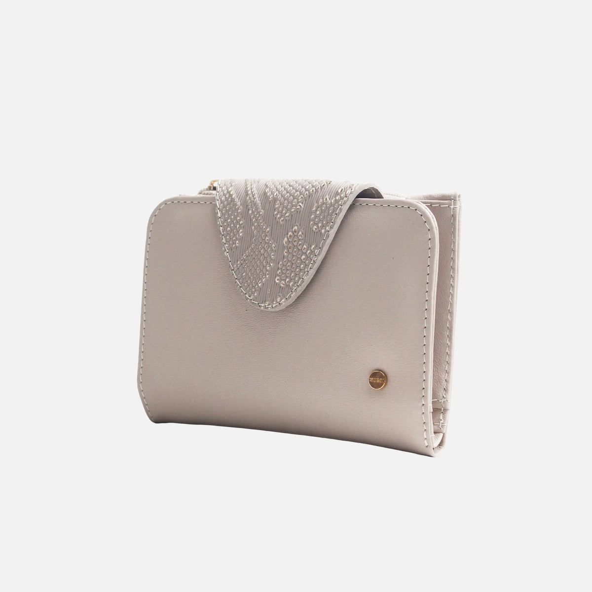 Billetera kamil de cuero para mujer - Taupe