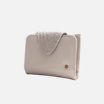Billetera kamil de cuero para mujer - Taupe