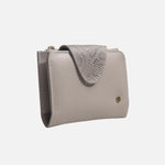 Billetera kamil de cuero para mujer - Taupe