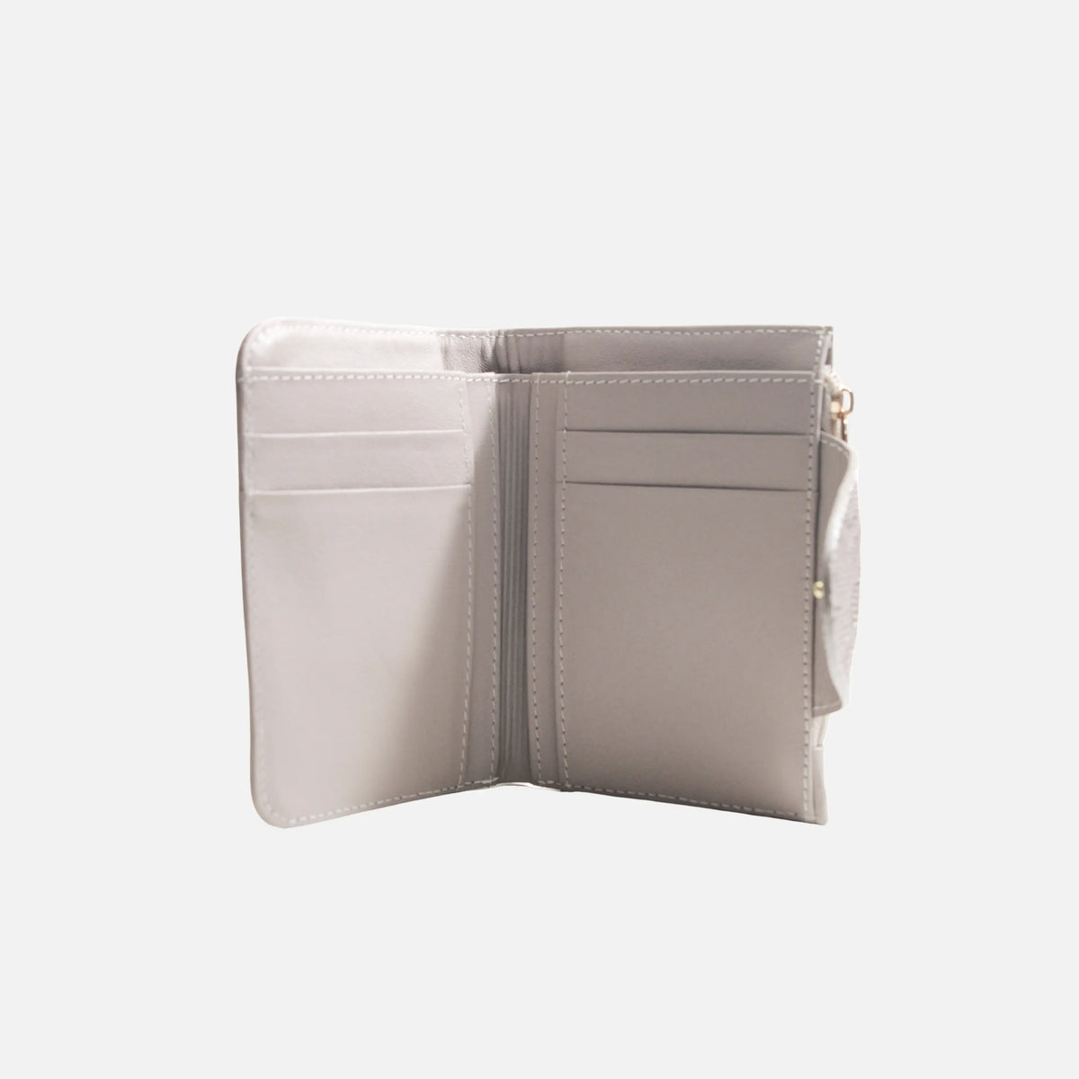 Billetera kamil de cuero para mujer - Taupe