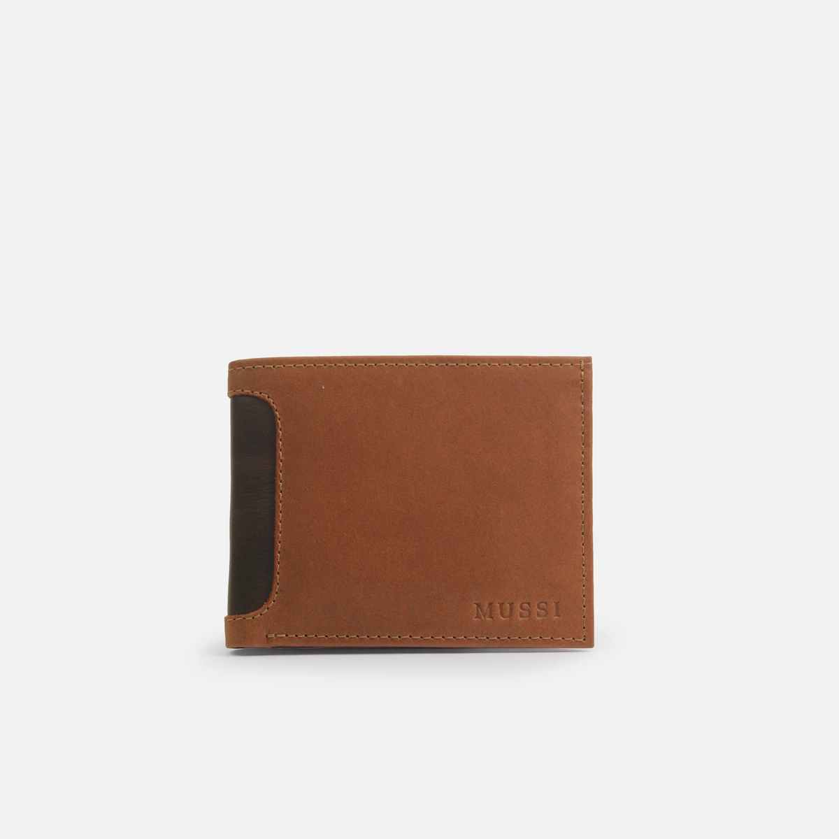 Billetera briston de cuero para hombre - Miel