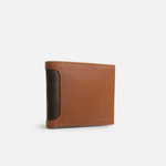 Billetera briston de cuero para hombre - Miel