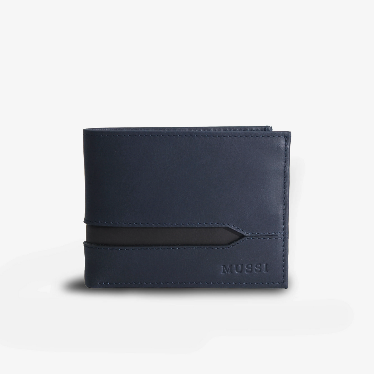 Billetera rocco de cuero para hombre - Azul
