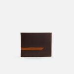 Billetera rocco de cuero para hombre - Café