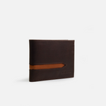 Billetera rocco de cuero para hombre - Café
