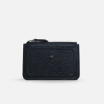 Billetera brisa de cuero para mujer - Negro