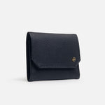 Billetera jazmin de cuero para mujer - Negro