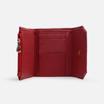 Billetera jazmin de cuero para mujer - Rojo