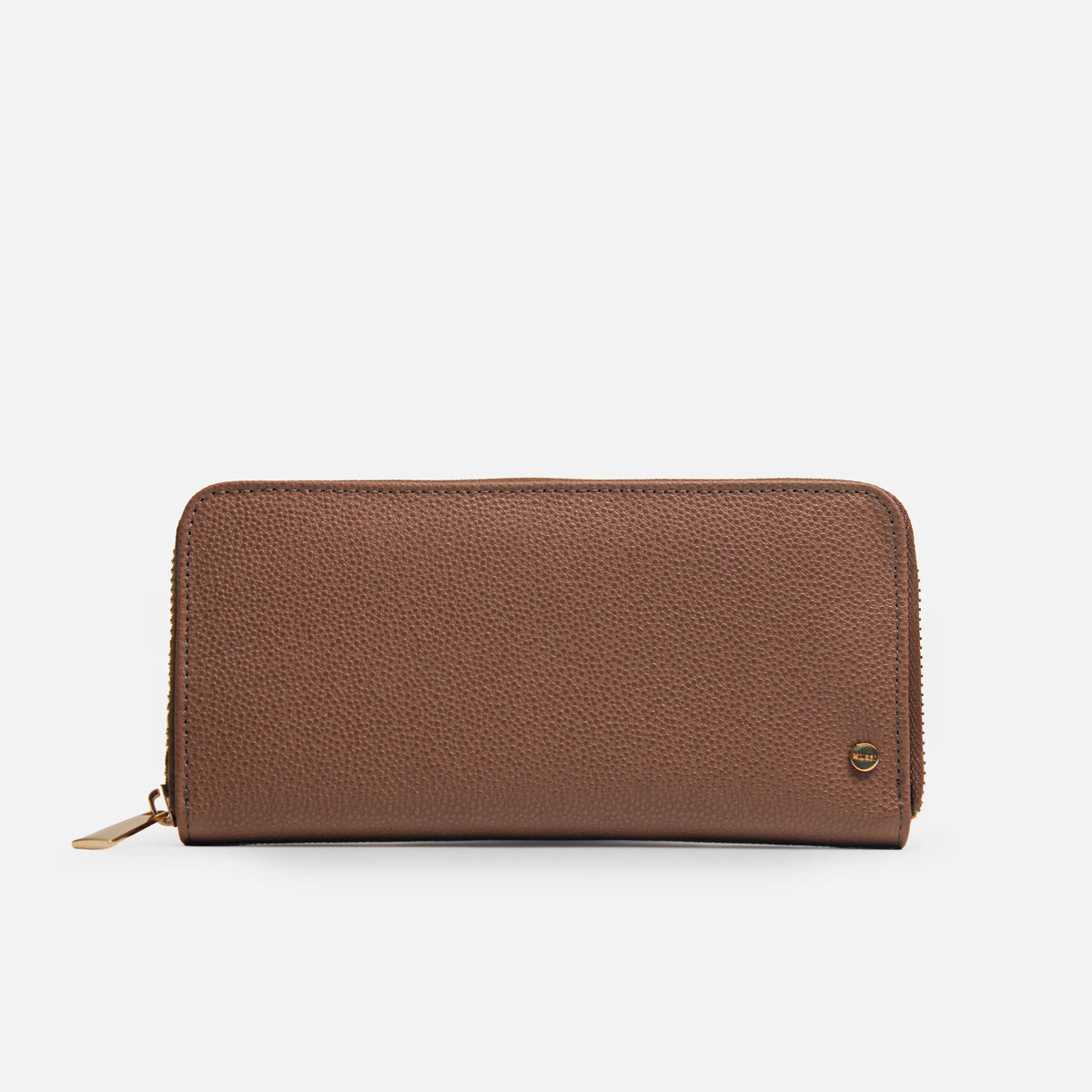 Billetera gardenia de cuero para mujer - Miel