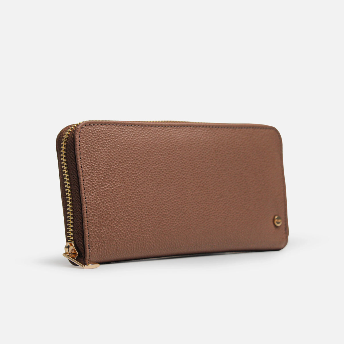 Billetera gardenia de cuero para mujer - Miel