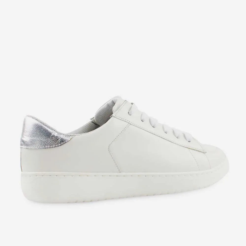 Tenis electro de cuero para mujer - Hueso