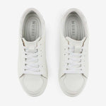 Tenis electro de cuero para mujer - Hueso