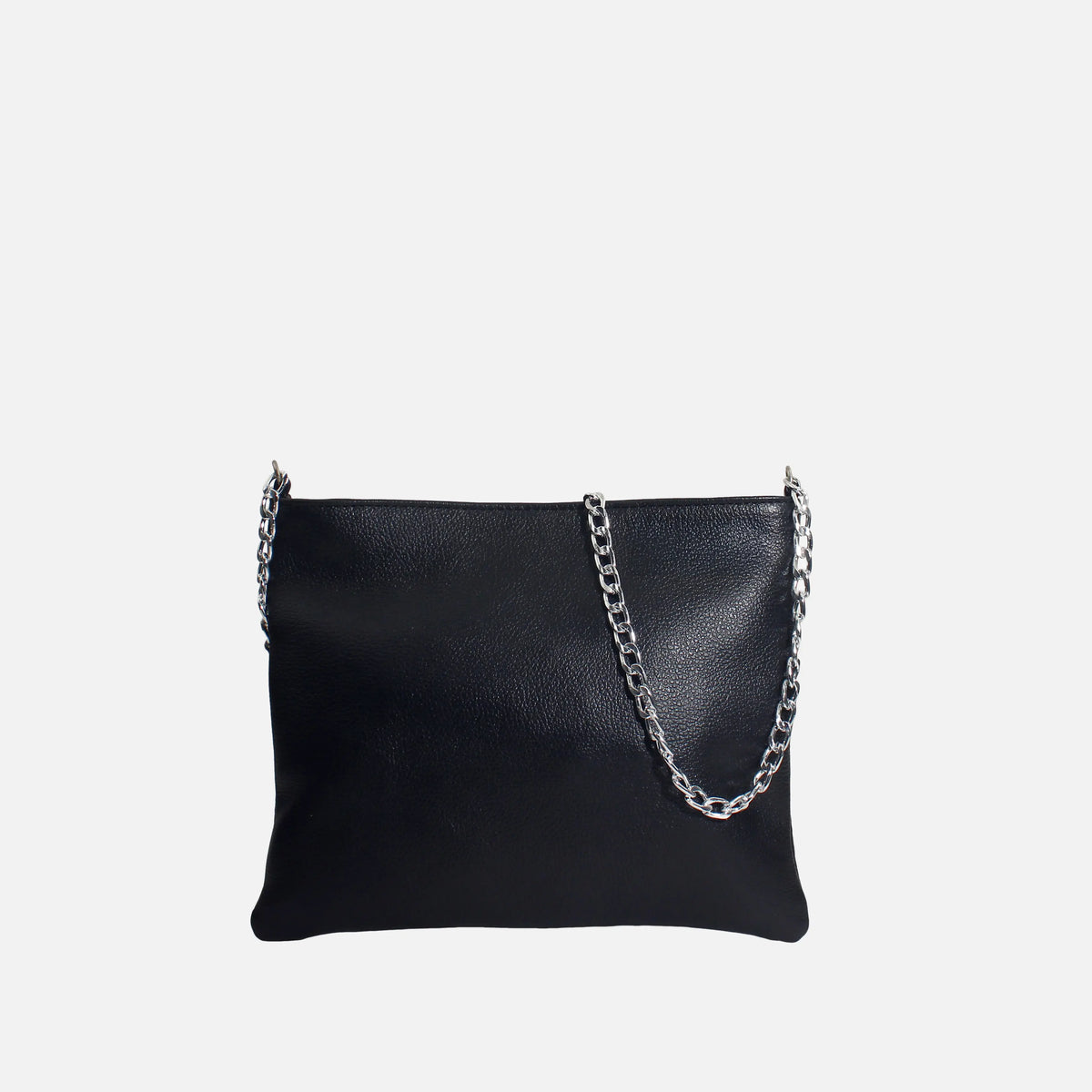 Bolso manos libres deniz de cuero para mujer - Negro