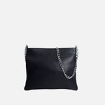 Bolso manos libres deniz de cuero para mujer - Negro