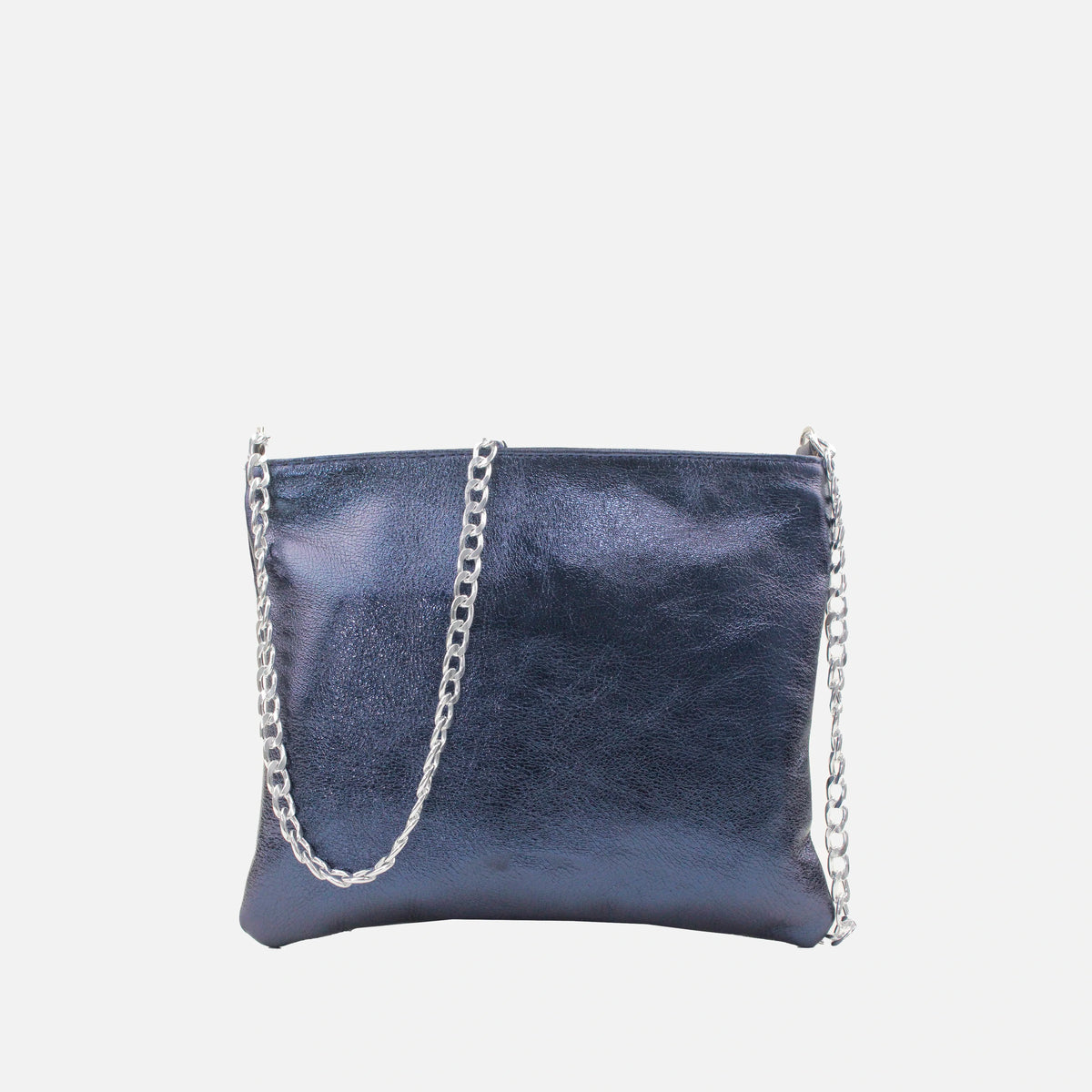Bolso manos libres deniz de cuero para mujer - Azul