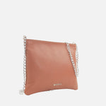 Bolso manos libres deniz de cuero para mujer - Miel