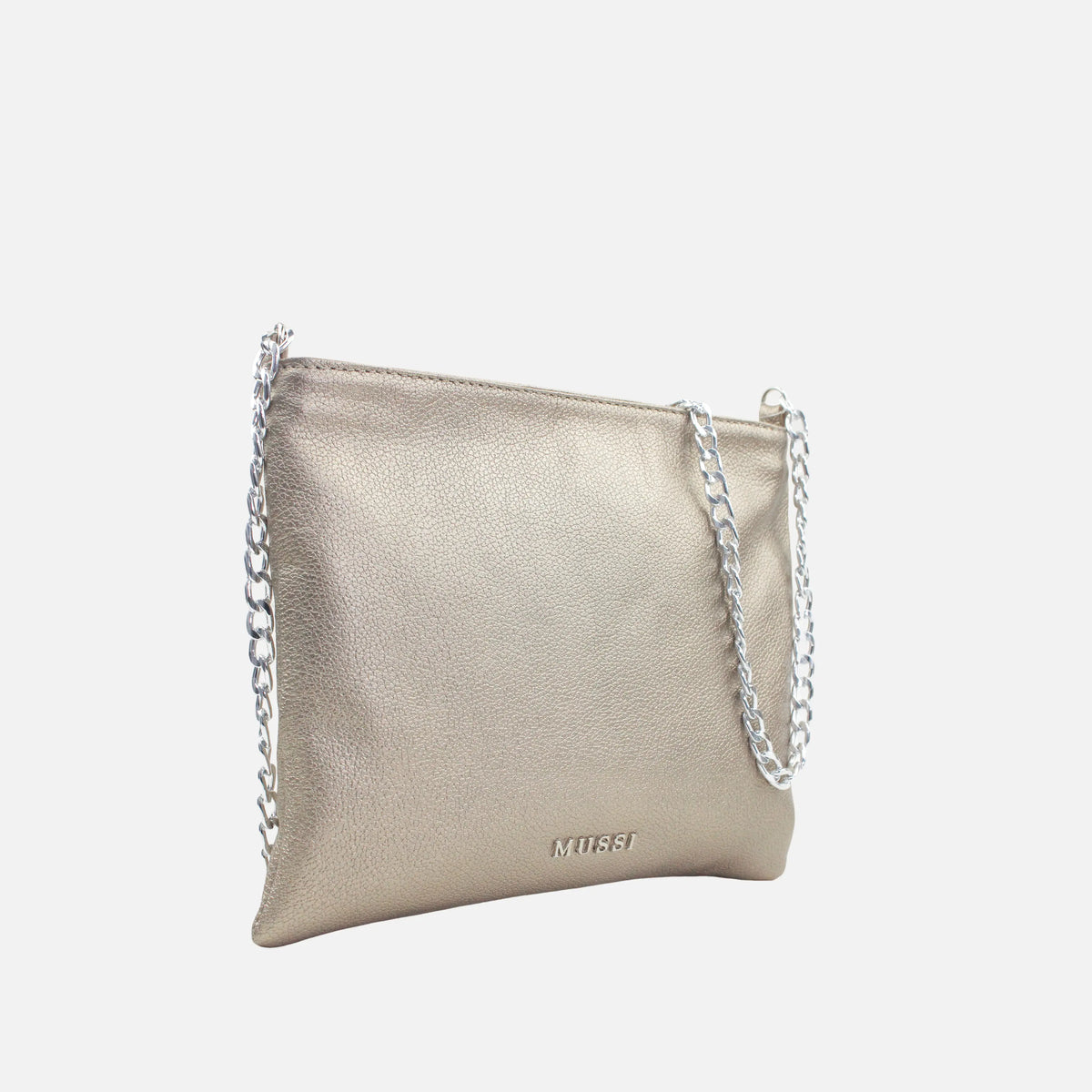 Bolso manos libres deniz de cuero para mujer - Bronce