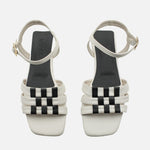 Sandalia plana bonnie de sintético para mujer - Hueso