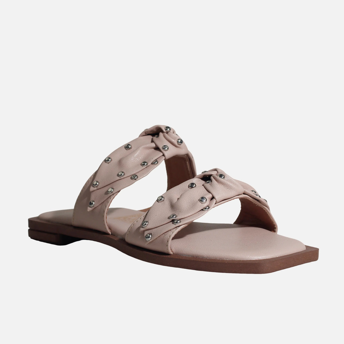 Sandalia plana maris de sintético para mujer - Nude