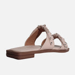 Sandalia plana maris de sintético para mujer - Nude