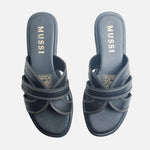 Sandalia plana tilda de sintético para mujer - Negro