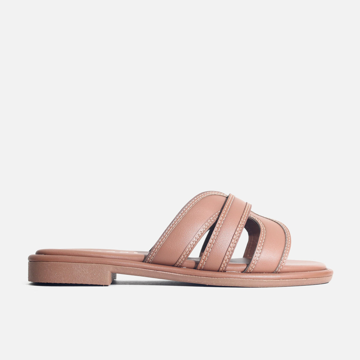 Sandalia plana tilda de sintético para mujer - Miel