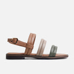 Sandalia plana aitana de sintético para mujer - Verde