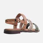 Sandalia plana aitana de sintético para mujer - Verde