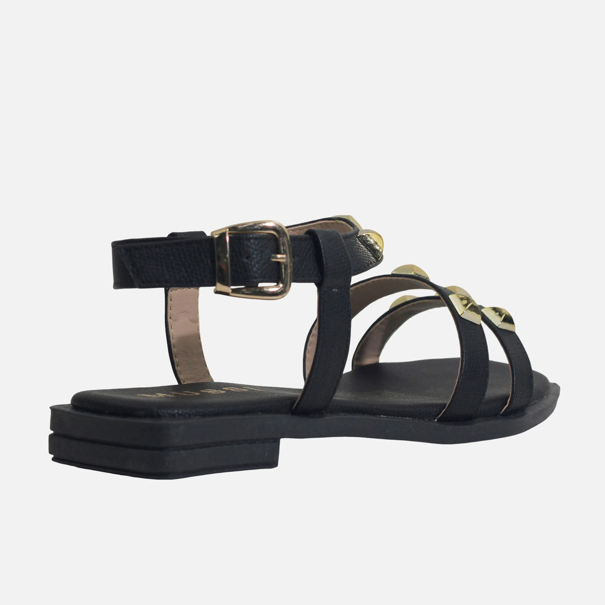 Sandalia plana sydney de sintético para mujer - Negro