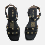 Sandalia plana sydney de sintético para mujer - Negro