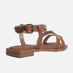 Sandalia plana sydney de sintético para mujer - Miel