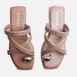 Sandalia plana stella de sintético para mujer - Taupe