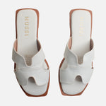 Sandalia plana idoia de sintético para mujer - Blanco