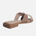 Sandalia plana idoia de sintético para mujer - Taupe