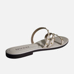 Sandalia plana camil de sintético para mujer - Beige