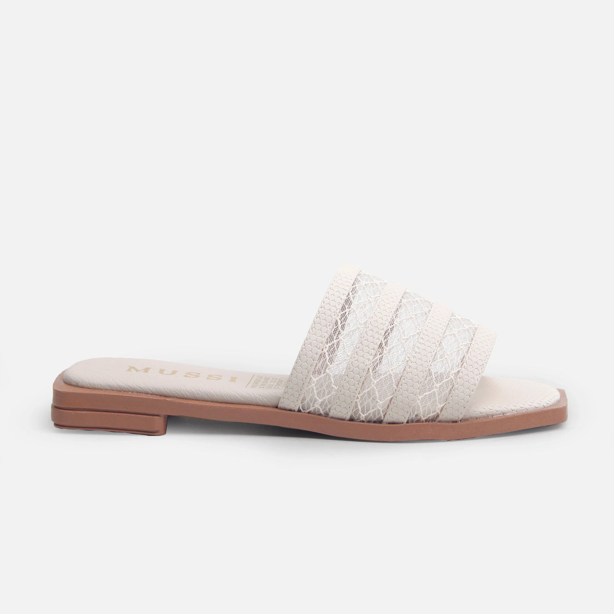 Sandalia plana eiden de sintético para mujer - Beige
