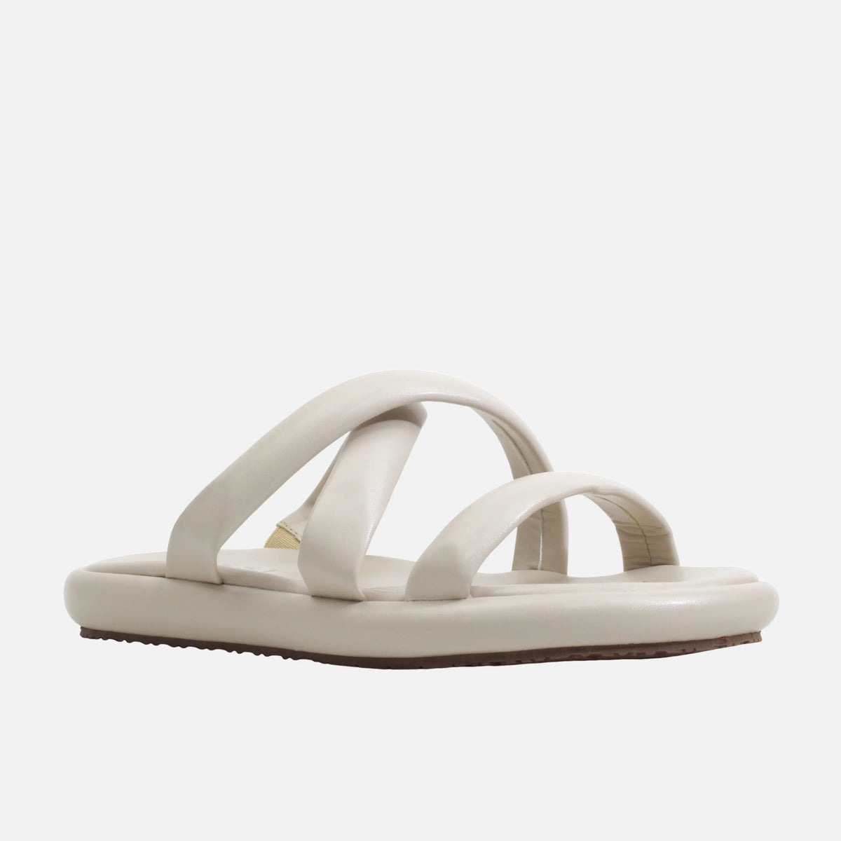 Sandalia flatform lorien de sintético para mujer - Beige