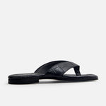 Sandalia plana gardenia de sintético para mujer - Negro