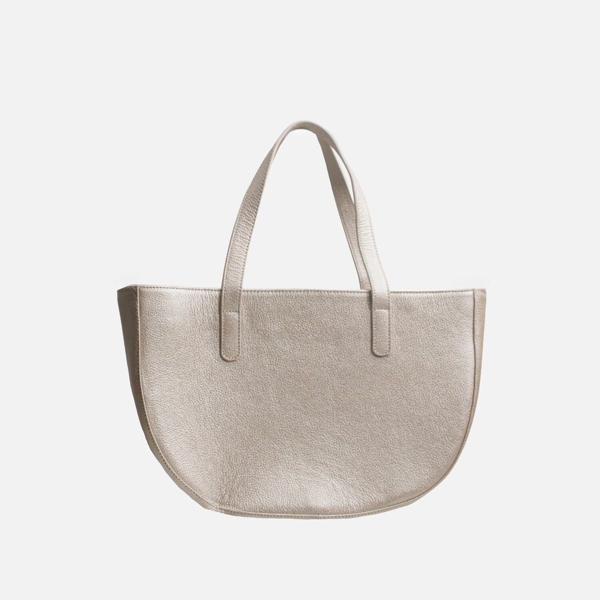 Cartera lidena de cuero para mujer - Oro