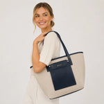 Cartera noelia de cuero para mujer - Negro