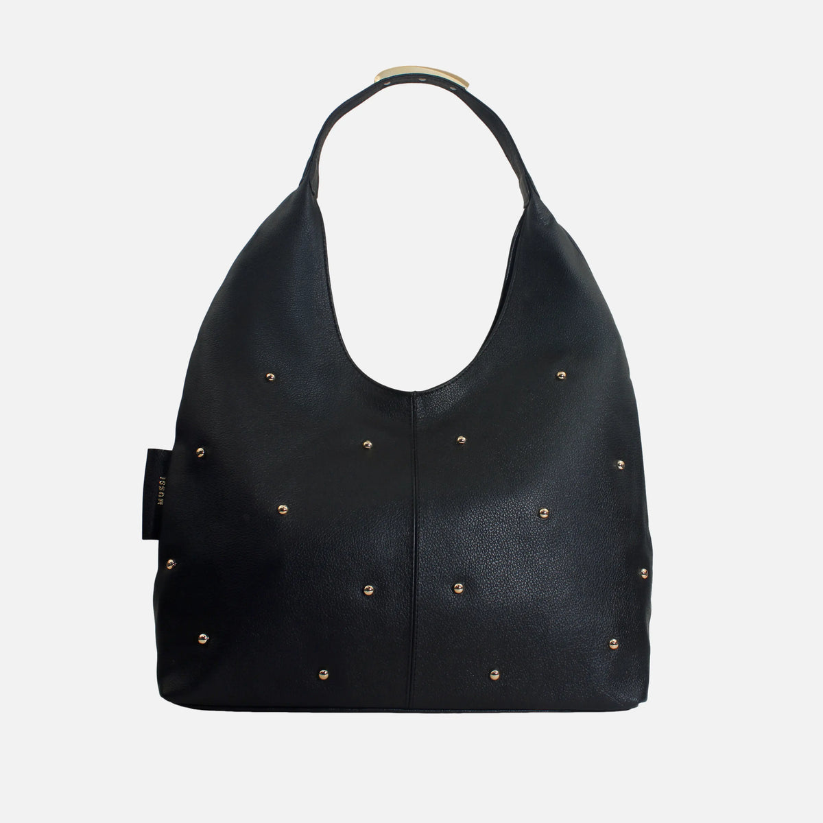 Cartera virginia de cuero para mujer - Negro