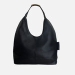 Cartera virginia de cuero para mujer - Negro