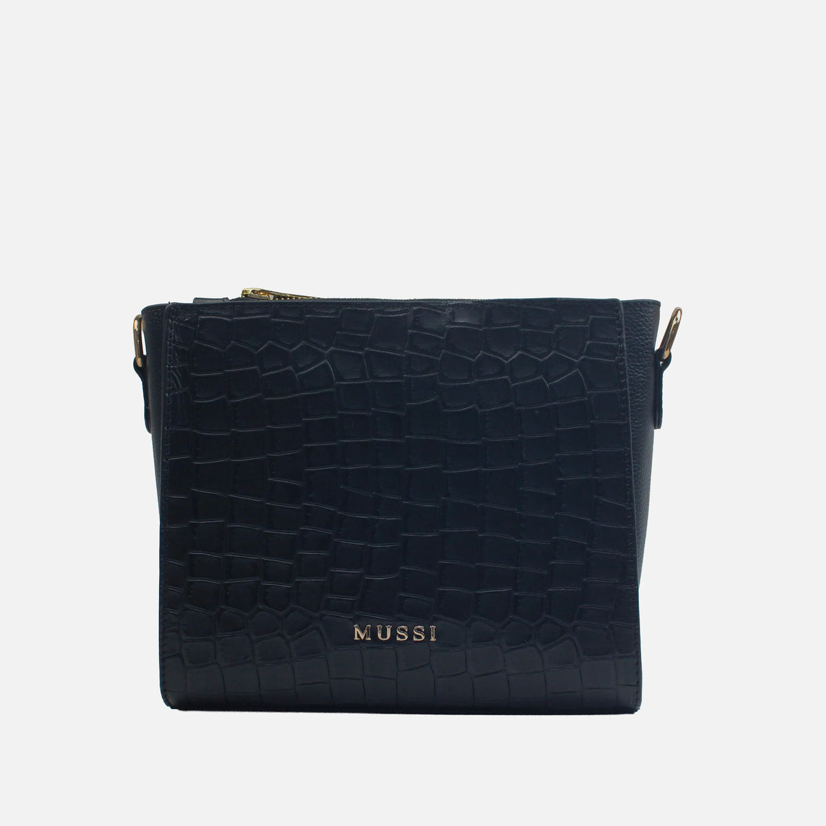 Bolso manos libres nicoletta de cuero para mujer - Negro