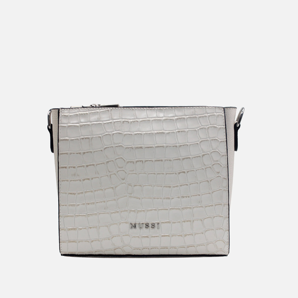 Bolso manos libres nicoletta de cuero para mujer - Hueso