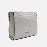 Bolso manos libres nicoletta de cuero para mujer - Hueso