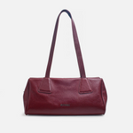 Cartera faisan de cuero para mujer - Vino