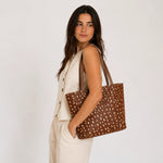 Cartera Bambie de cuero para mujer - Miel